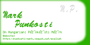 mark punkosti business card